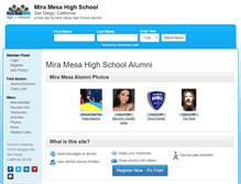 Tablet Screenshot of miramesahighschoolalumni.com